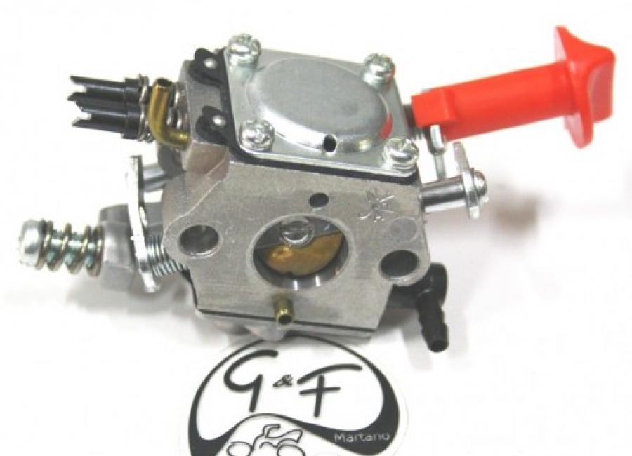 Carburatore Completo Per Motosega Homelite 33cc, Modello UT-10532, Con Kit Guarnizioni E Tubi